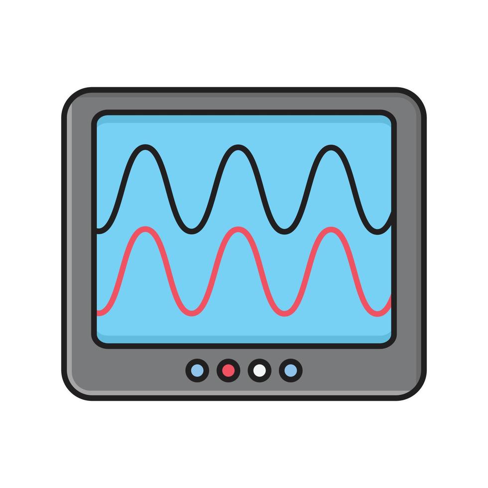 monitor de pulsos ilustración vectorial sobre un fondo.símbolos de calidad premium.iconos vectoriales para concepto y diseño gráfico. vector