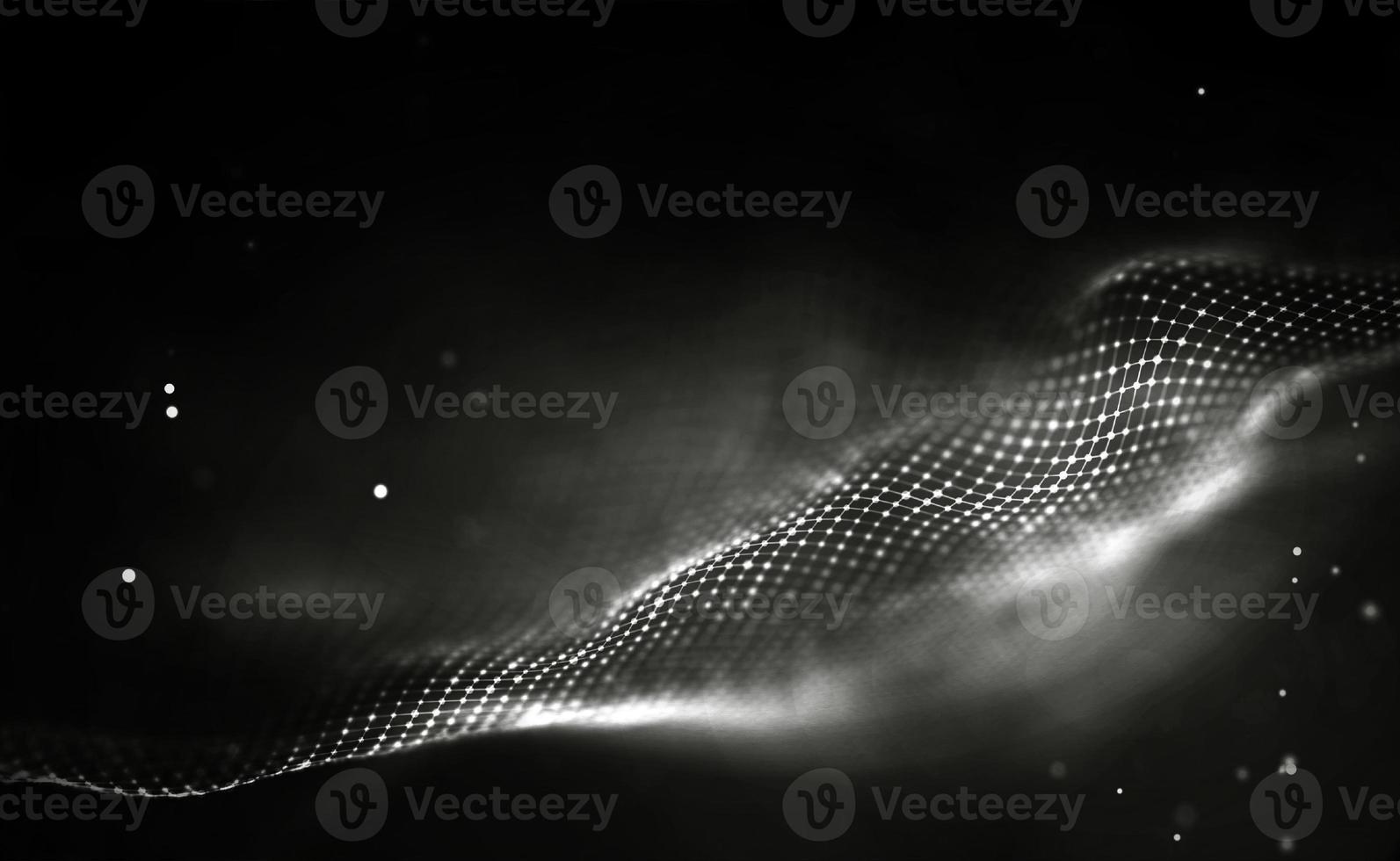 Black technology background. Global communication network concept. photo