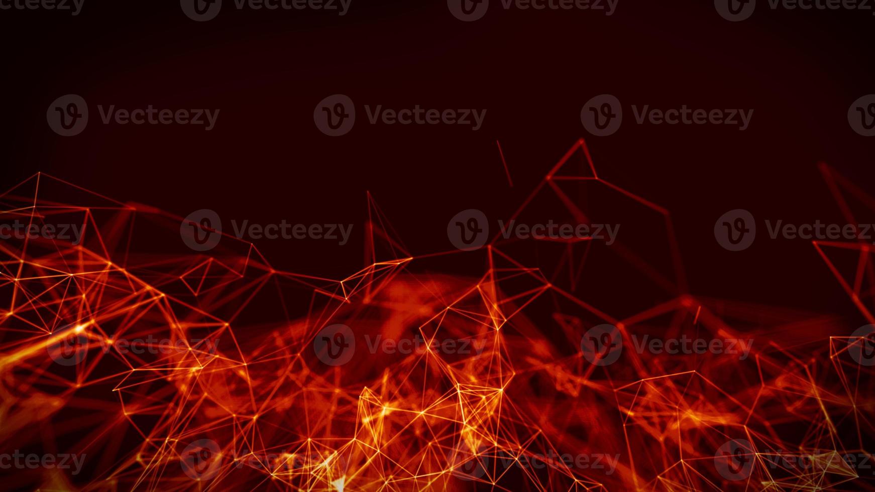 Abstract Fire red Geometrical Background ..Futuristic technology style. Neon Sign . HUD Element . Elegant . Big data visualization . photo