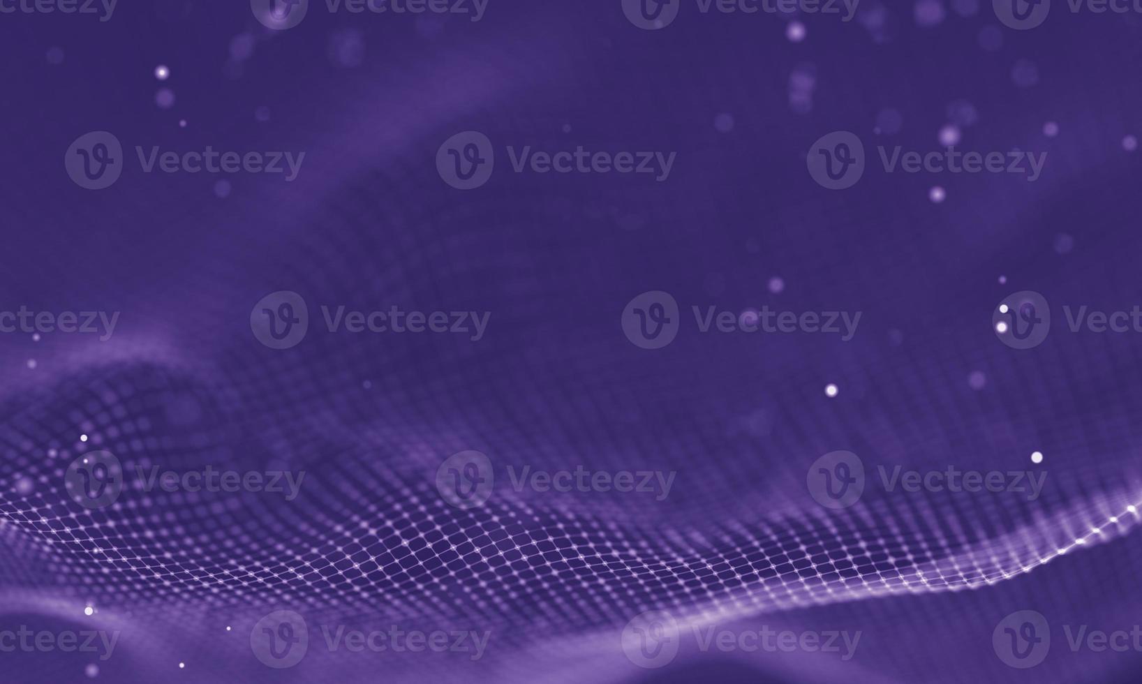 Data technology abstract futuristic illustration . Low poly shape with connecting dots and lines on dark background. 3D rendering . Big data visualization . photo