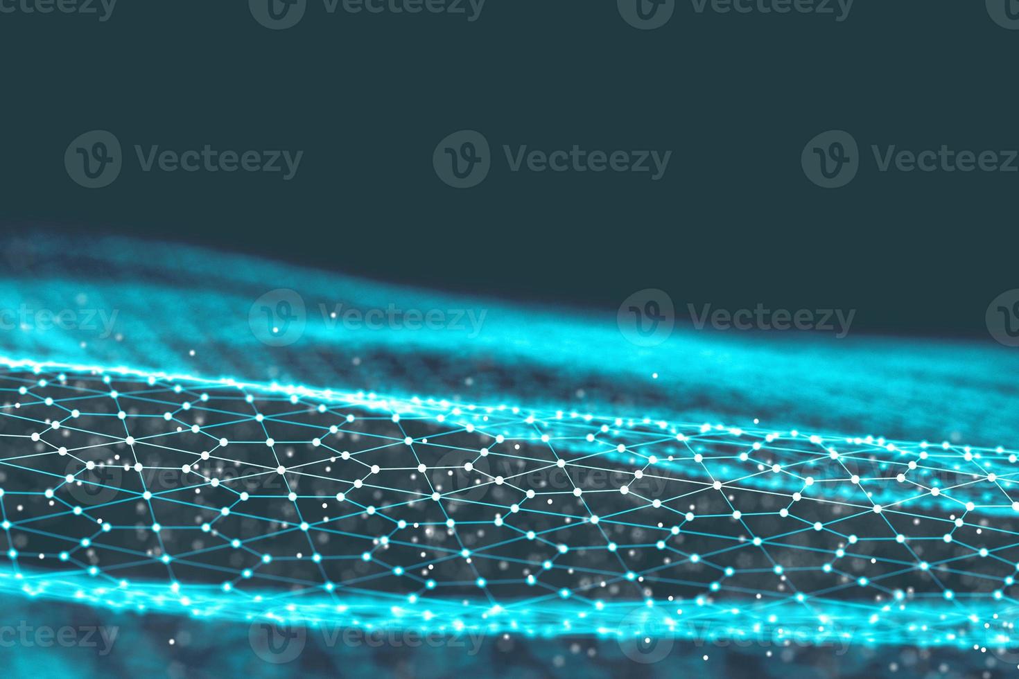 Background 3d grid.Cyber technology Ai tech wire network futuristic wireframe. Artificial intelligence . Cyber security background illustration photo