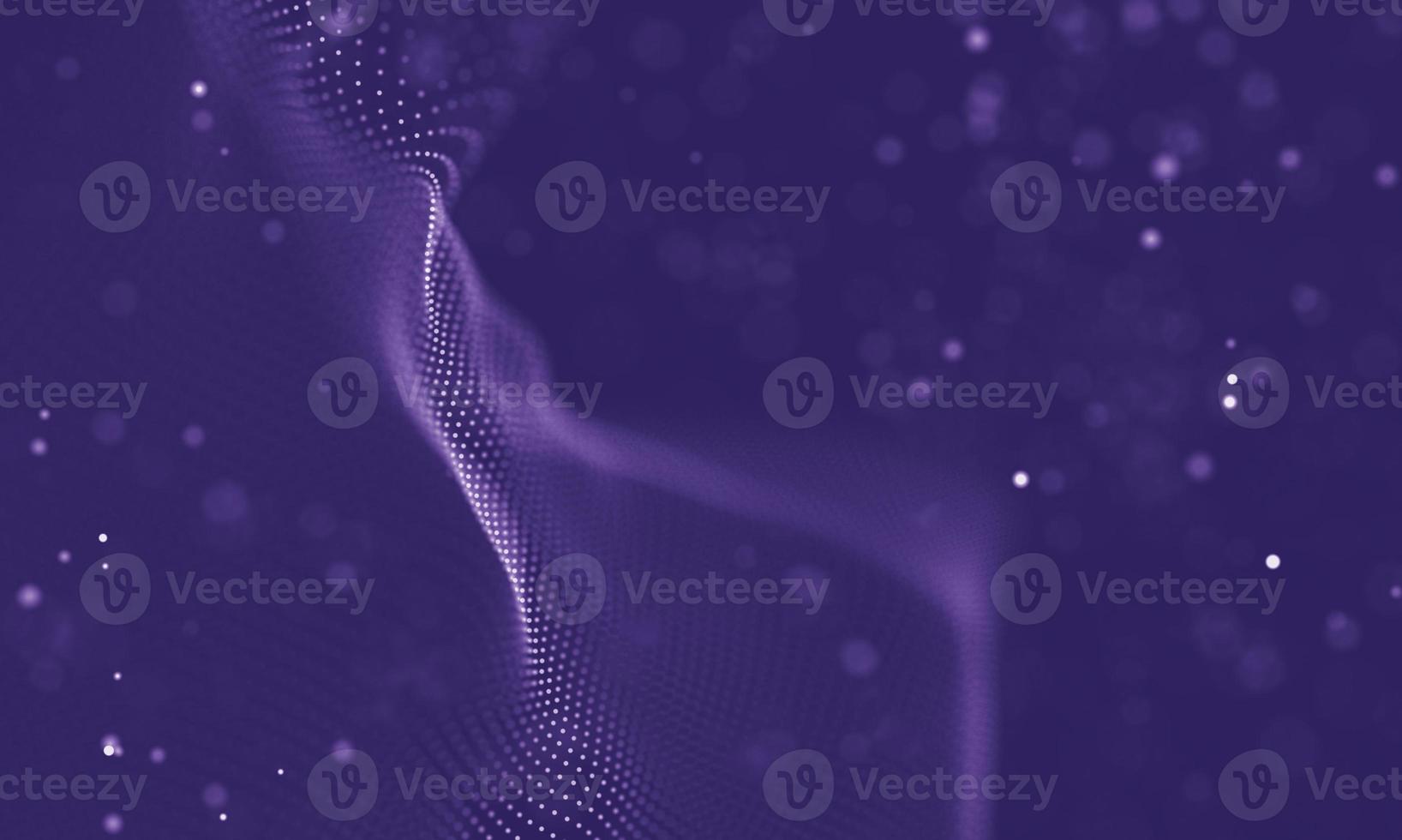 Data technology abstract futuristic illustration . Low poly shape with connecting dots and lines on dark background. 3D rendering . Big data visualization . photo