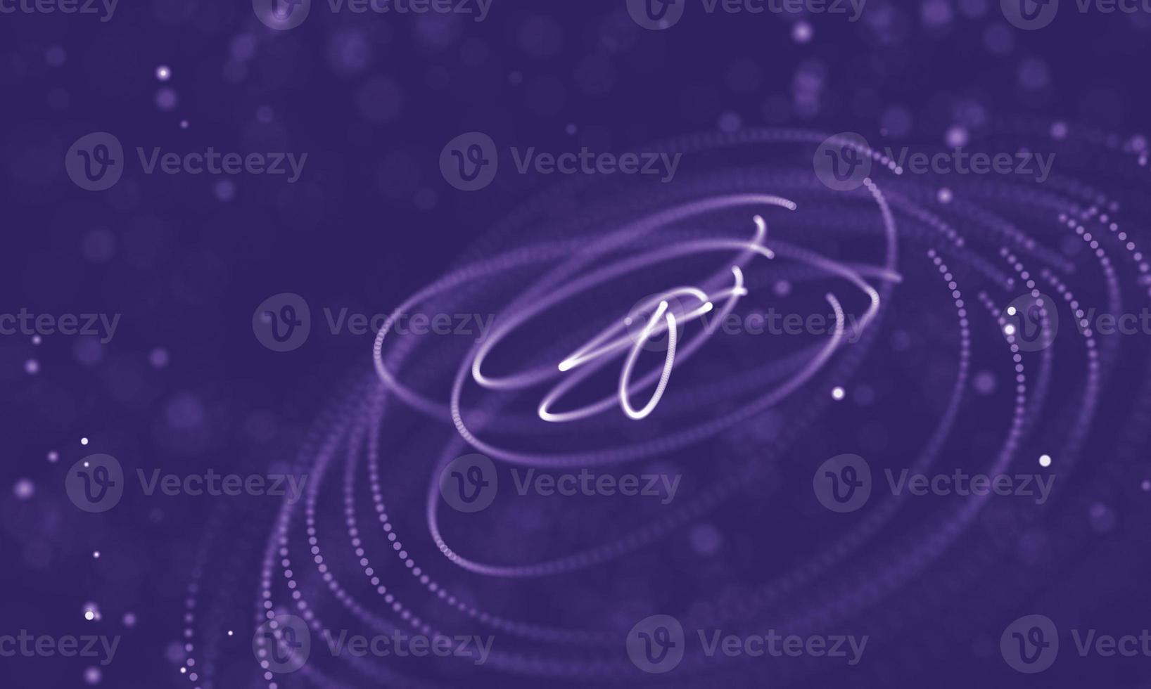 Data technology abstract futuristic illustration . Low poly shape with connecting dots and lines on dark background. 3D rendering . Big data visualization . photo