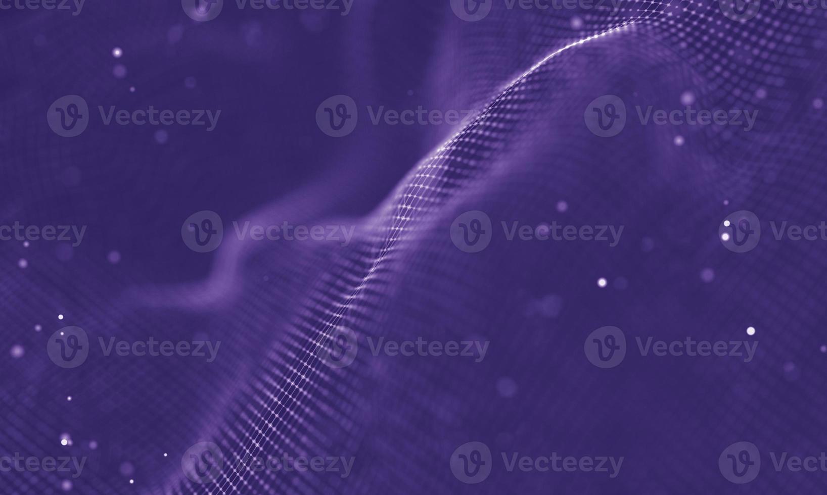 Data technology abstract futuristic illustration . Low poly shape with connecting dots and lines on dark background. 3D rendering . Big data visualization . photo