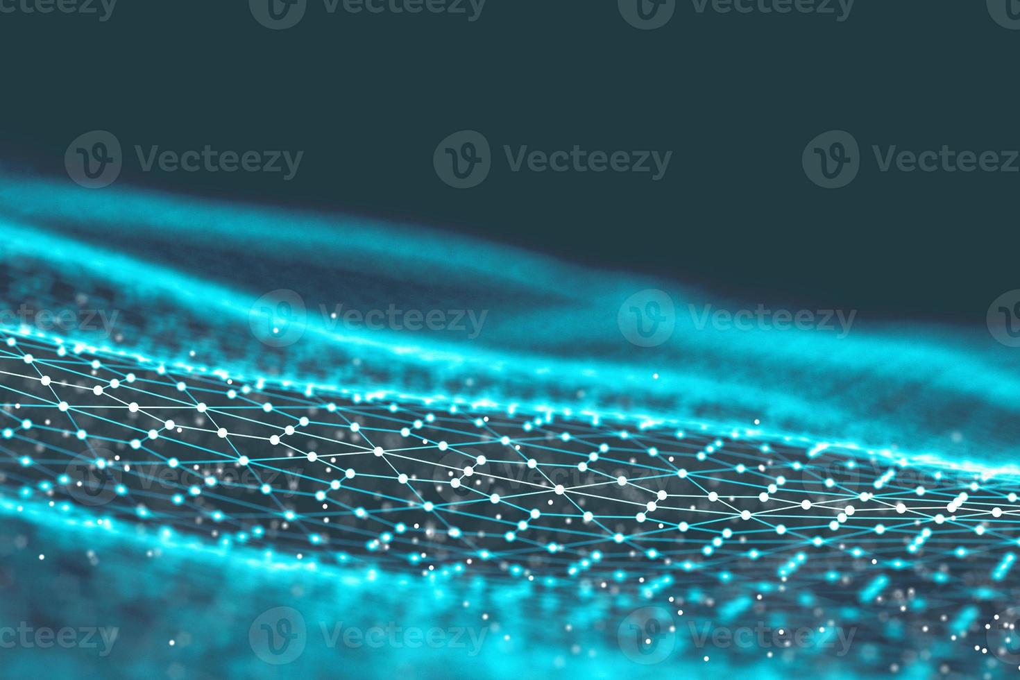 Background 3d grid.Cyber technology Ai tech wire network futuristic wireframe. Artificial intelligence . Cyber security background illustration photo