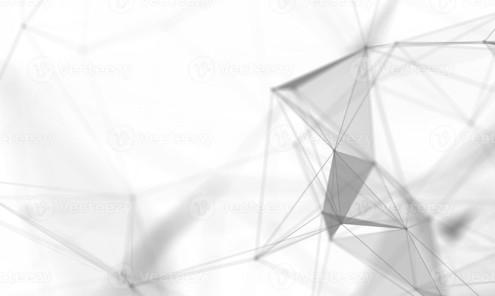 Abstract White Geometrical Background . Connection structure. Science background. Futuristic Technology HUD Element . onnecting dots and lines . Big data visualization and Business . photo