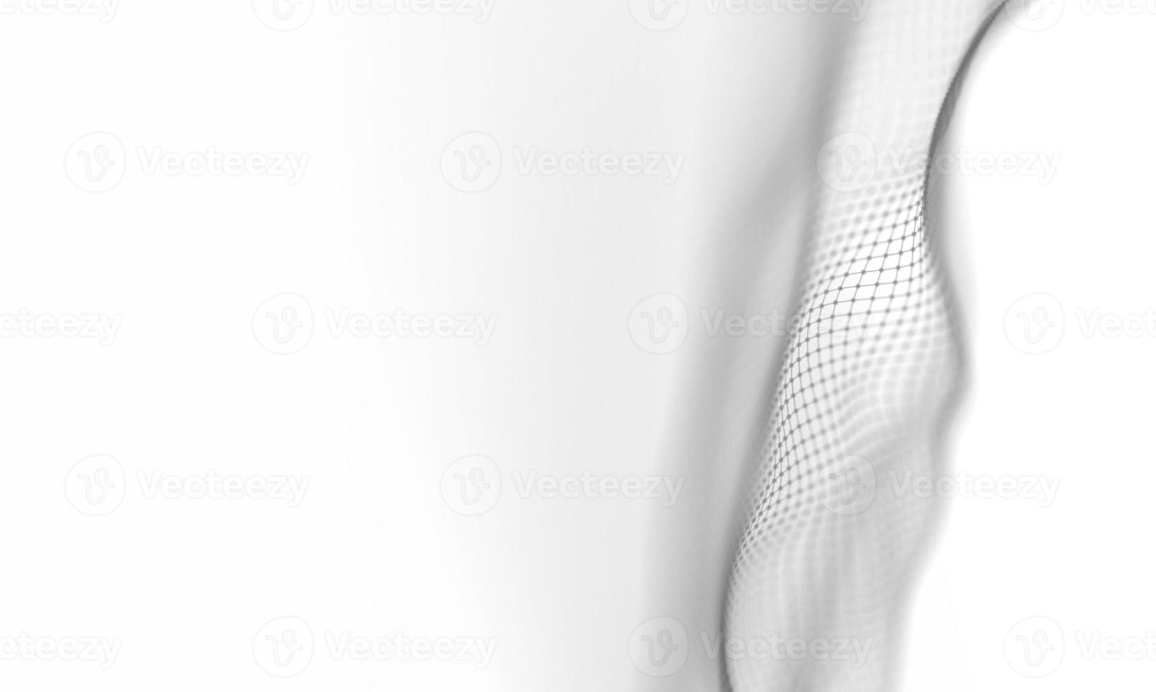 Abstract White Geometrical Background . Connection structure. Science background. Futuristic Technology HUD Element . onnecting dots and lines . Big data visualization and Business . photo