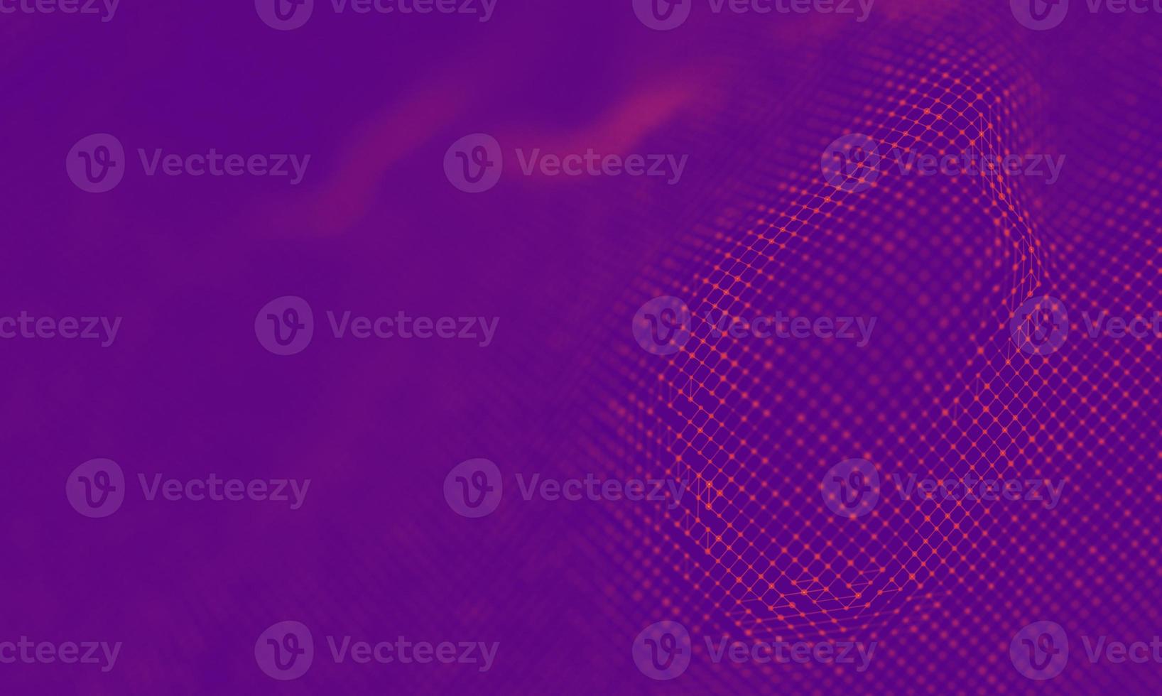 Abstract Purple Geometrical Background . Connection structure. Science background. Futuristic Technology HUD Element . onnecting dots and lines . Big data visualization and Business . photo