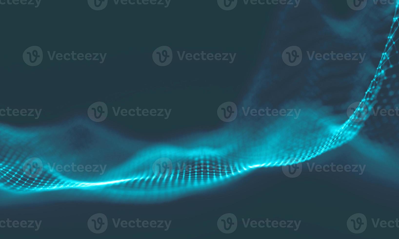 Abstract Music background. Big Data Particle Flow Visualisation. Science infographic futuristic illustration. Sound wave. Sound visualization photo