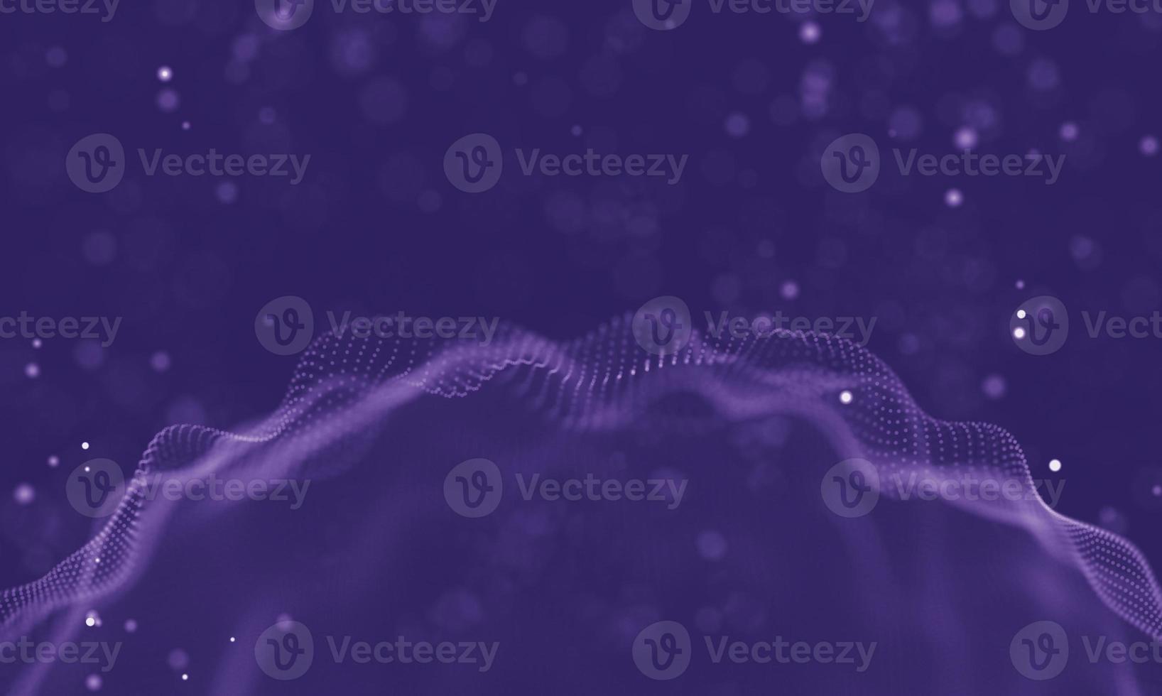 Data technology abstract futuristic illustration . Low poly shape with connecting dots and lines on dark background. 3D rendering . Big data visualization . photo