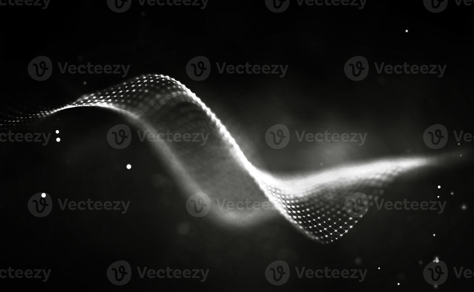 Black technology background. Global communication network concept. photo