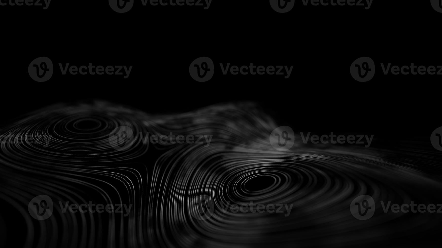 Modern black technology background 3d render. Abstract science futuristic concept background. Network cyber technology concept. photo