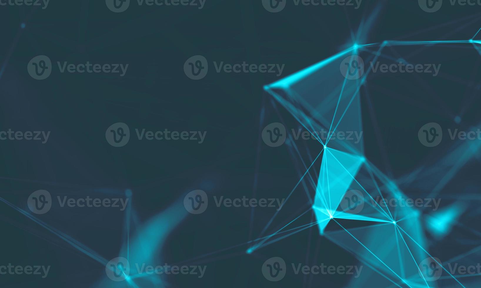 Abstract Blue Geometrical Background . Connection structure. Science background. Futuristic Technology HUD Element . onnecting dots and lines . Big data visualization and Business . photo