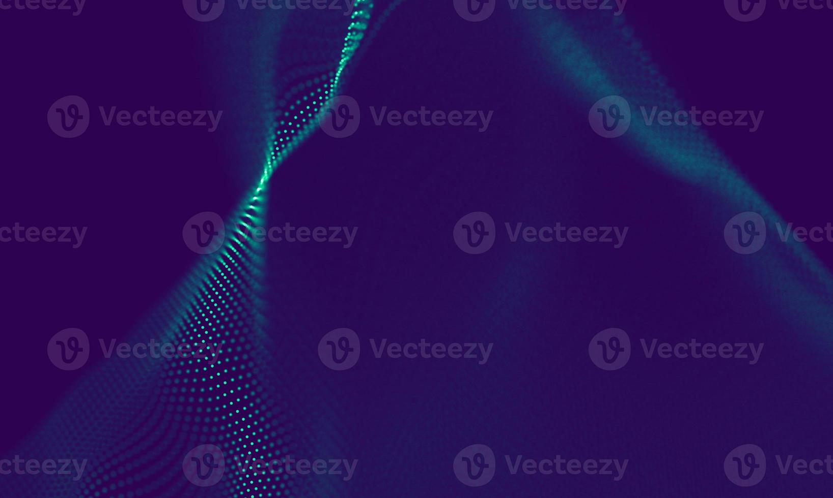Abstract Blue Geometrical Particles on Purple Background . Connection structure. Science blue background. Futuristic Technology HUD Element . onnecting dots and lines . Big data and Business photo