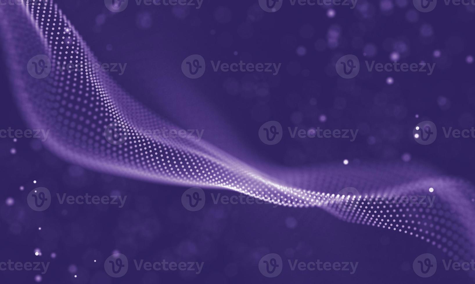 Data technology abstract futuristic illustration . Low poly shape with connecting dots and lines on dark background. 3D rendering . Big data visualization . photo
