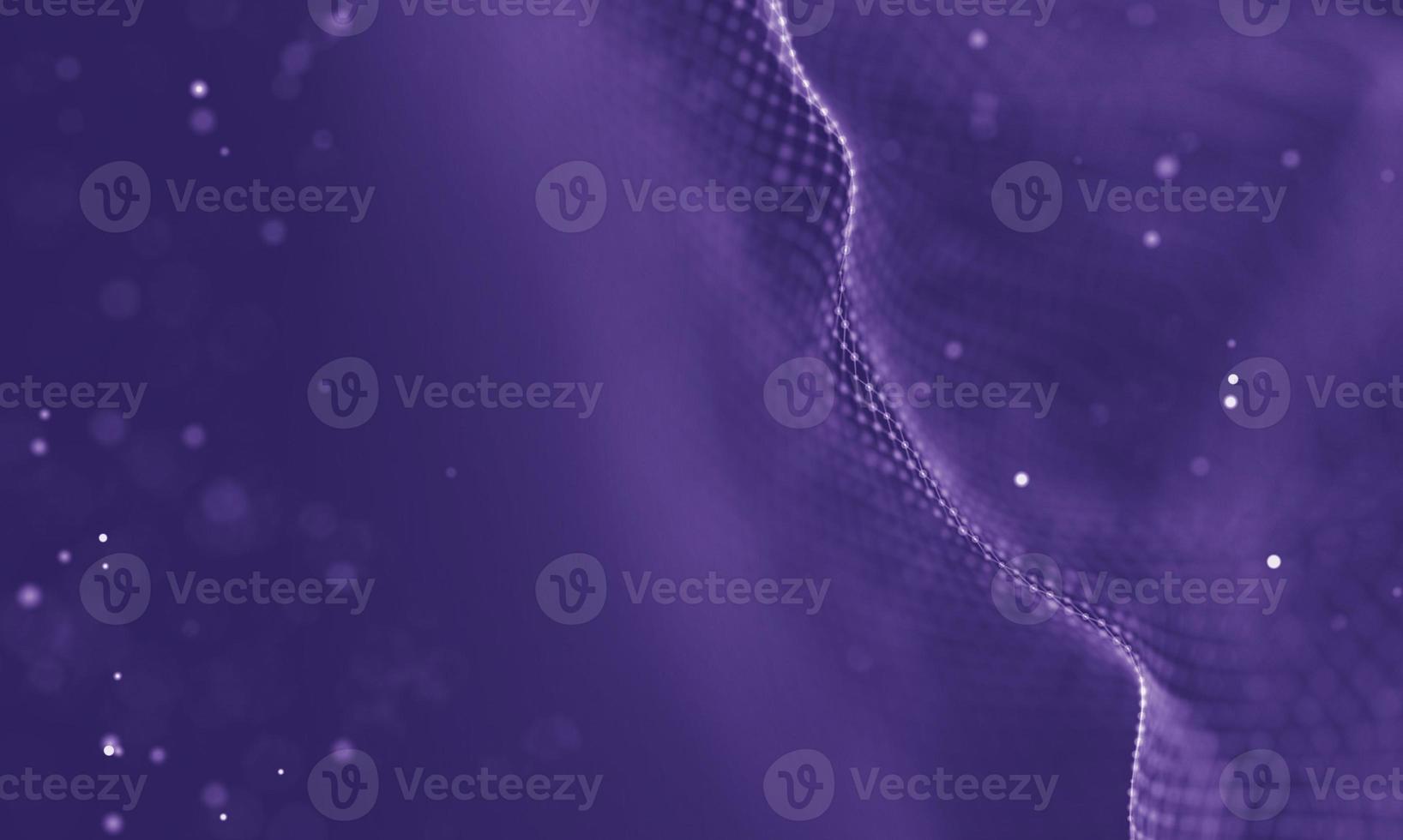 Data technology abstract futuristic illustration . Low poly shape with connecting dots and lines on dark background. 3D rendering . Big data visualization . photo