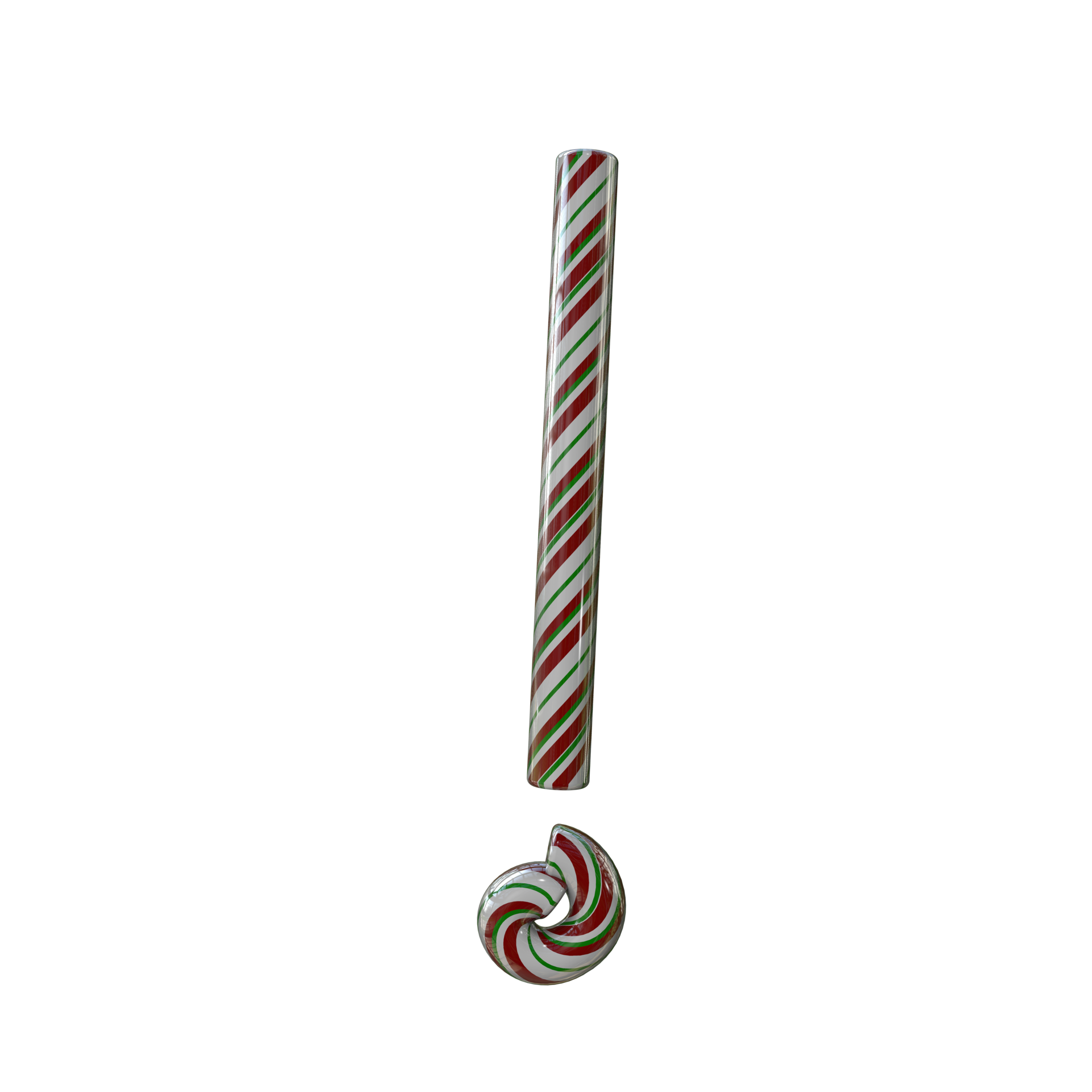 Glossy Candy Cane Text Typeface exclamation point 13641834 PNG