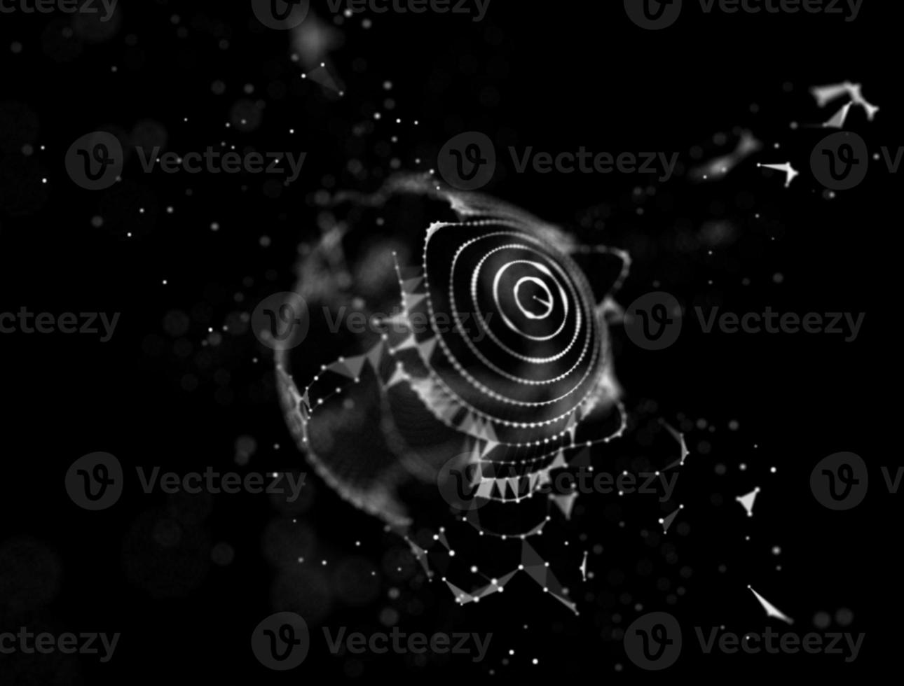 Abstract technology background. Background 3d grid.Cyber technology Ai tech wire network futuristic wireframe. Artificial intelligence . Cyber security background illustration photo