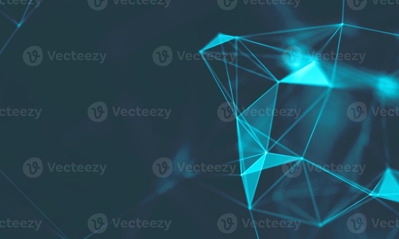Abstract Blue Geometrical Background . Connection structure. Science background. Futuristic Technology HUD Element . onnecting dots and lines . Big data visualization and Business . photo