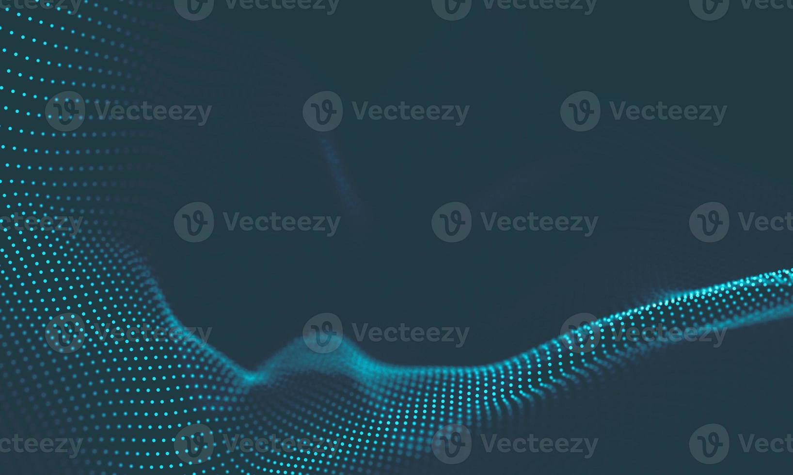 Abstract Music background. Big Data Particle Flow Visualisation. Science infographic futuristic illustration. Sound wave. Sound visualization photo