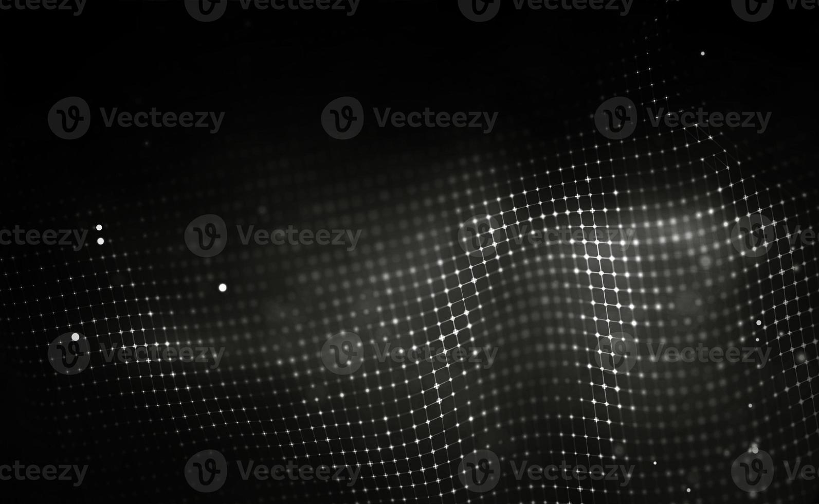 Black technology background. Global communication network concept. photo