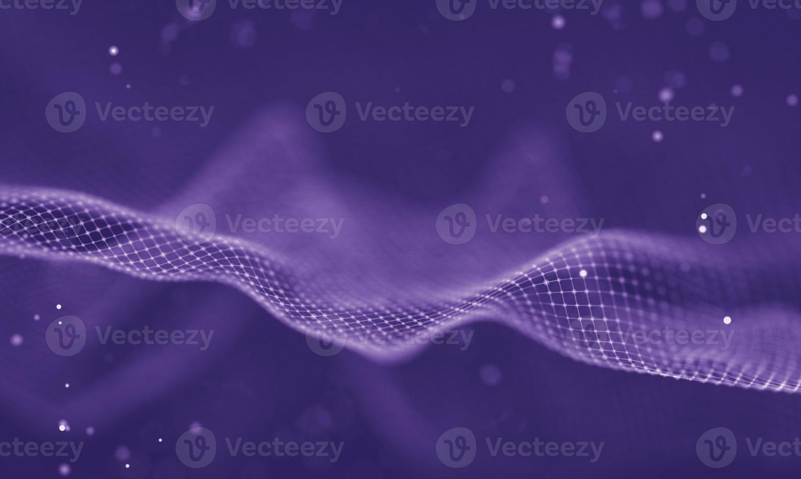 Data technology abstract futuristic illustration . Low poly shape with connecting dots and lines on dark background. 3D rendering . Big data visualization . photo