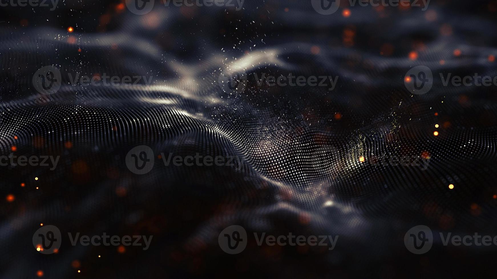 Data technology abstract futuristic illustration . Low poly shape with connecting dots and lines on dark background. 3D rendering . Big data visualization . photo