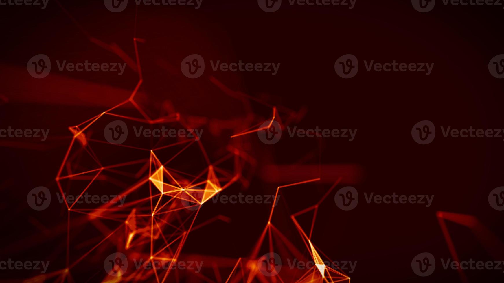 Abstract Fire red Geometrical Background ..Futuristic technology style. Neon Sign . HUD Element . Elegant . Big data visualization . photo