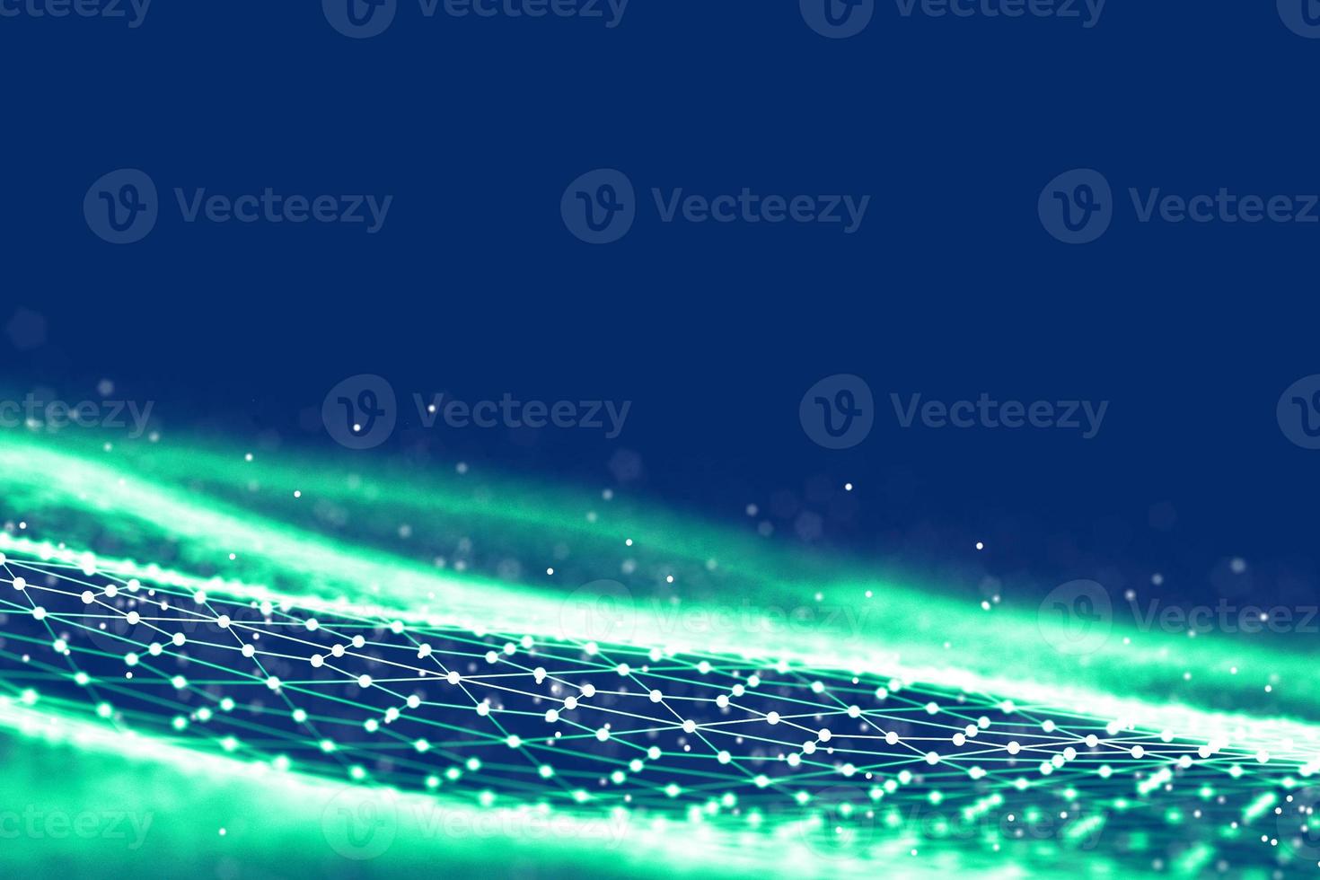 Background 3d grid.Cyber technology Ai tech wire network futuristic wireframe. Artificial intelligence . Cyber security background illustration photo