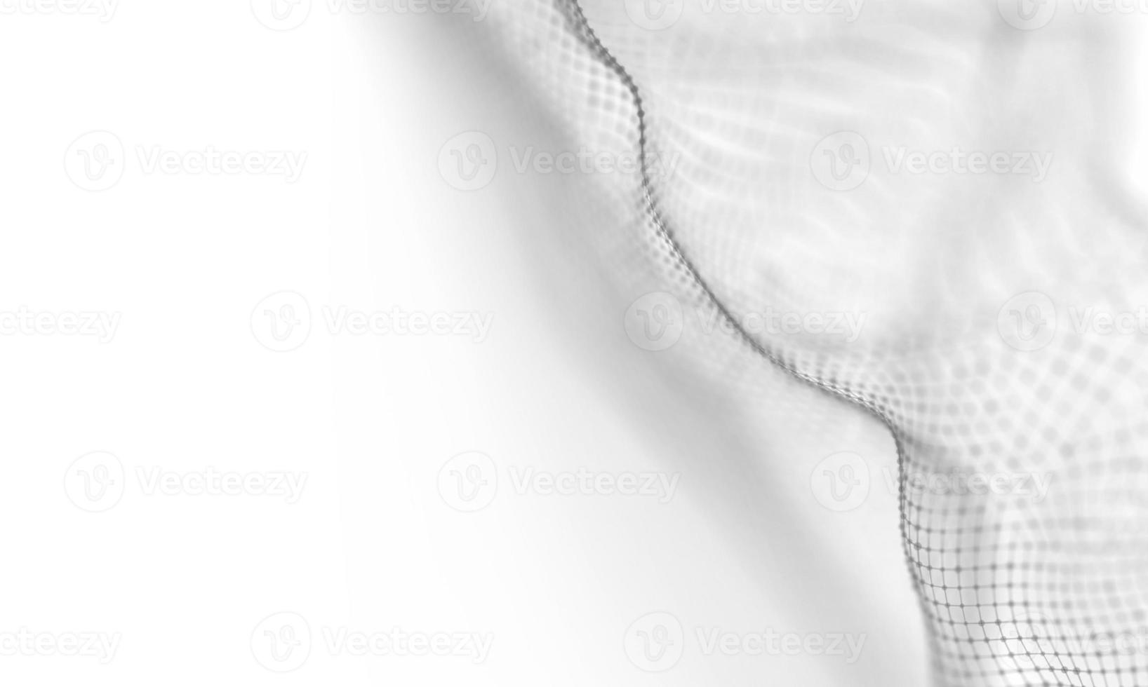 Abstract White Geometrical Background . Connection structure. Science background. Futuristic Technology HUD Element . onnecting dots and lines . Big data visualization and Business . photo