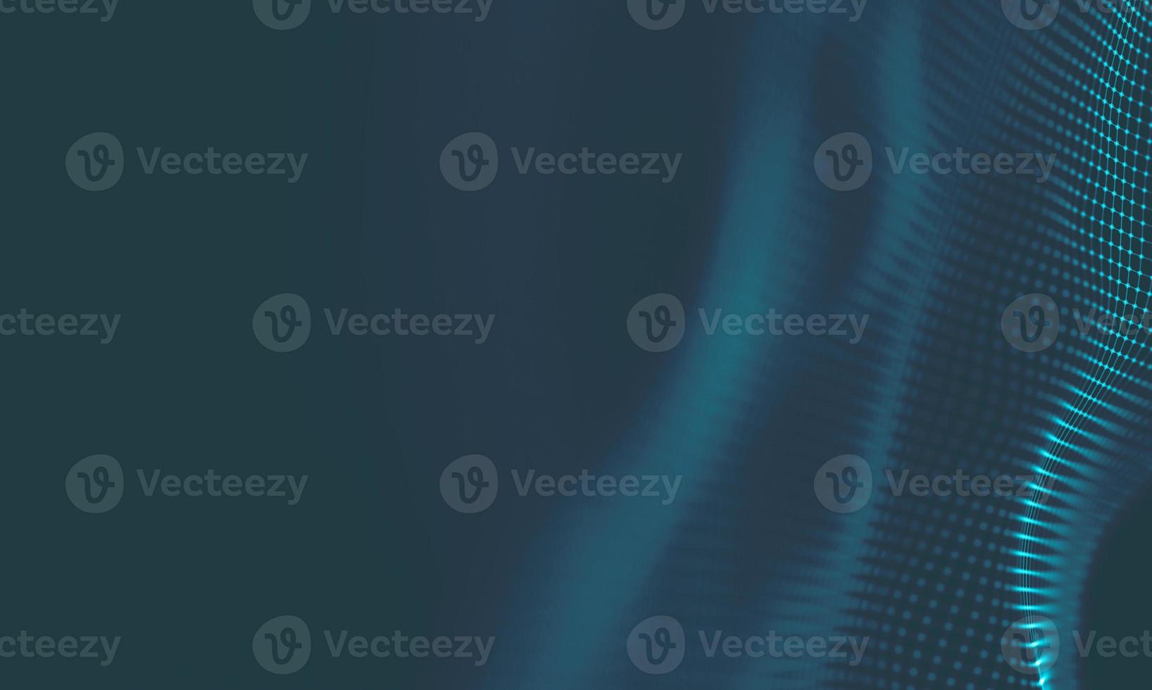 Abstract Music background. Big Data Particle Flow Visualisation. Science infographic futuristic illustration. Sound wave. Sound visualization photo