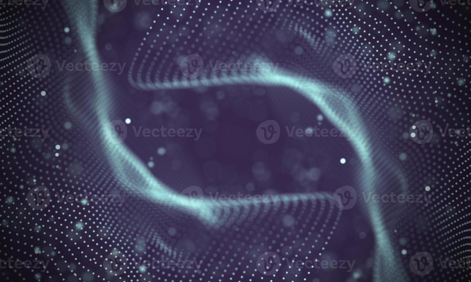 Data technology abstract futuristic illustration . Low poly shape with connecting dots and lines on dark background. 3D rendering . Big data visualization . photo