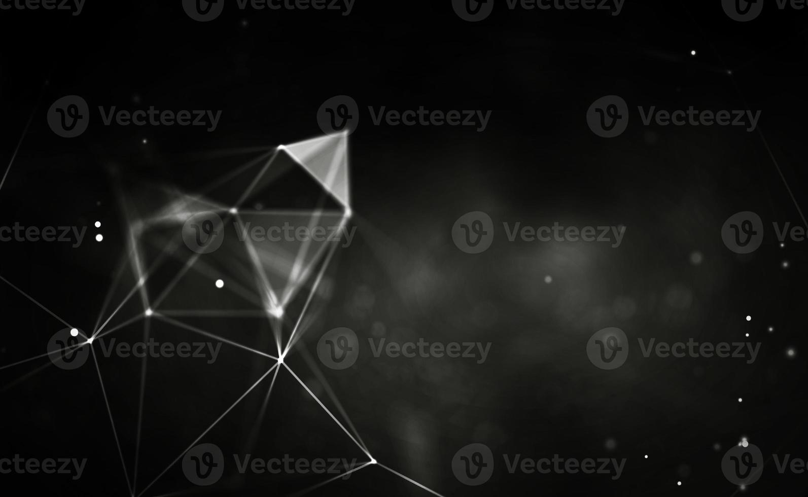 Black technology background. Global communication network concept. photo