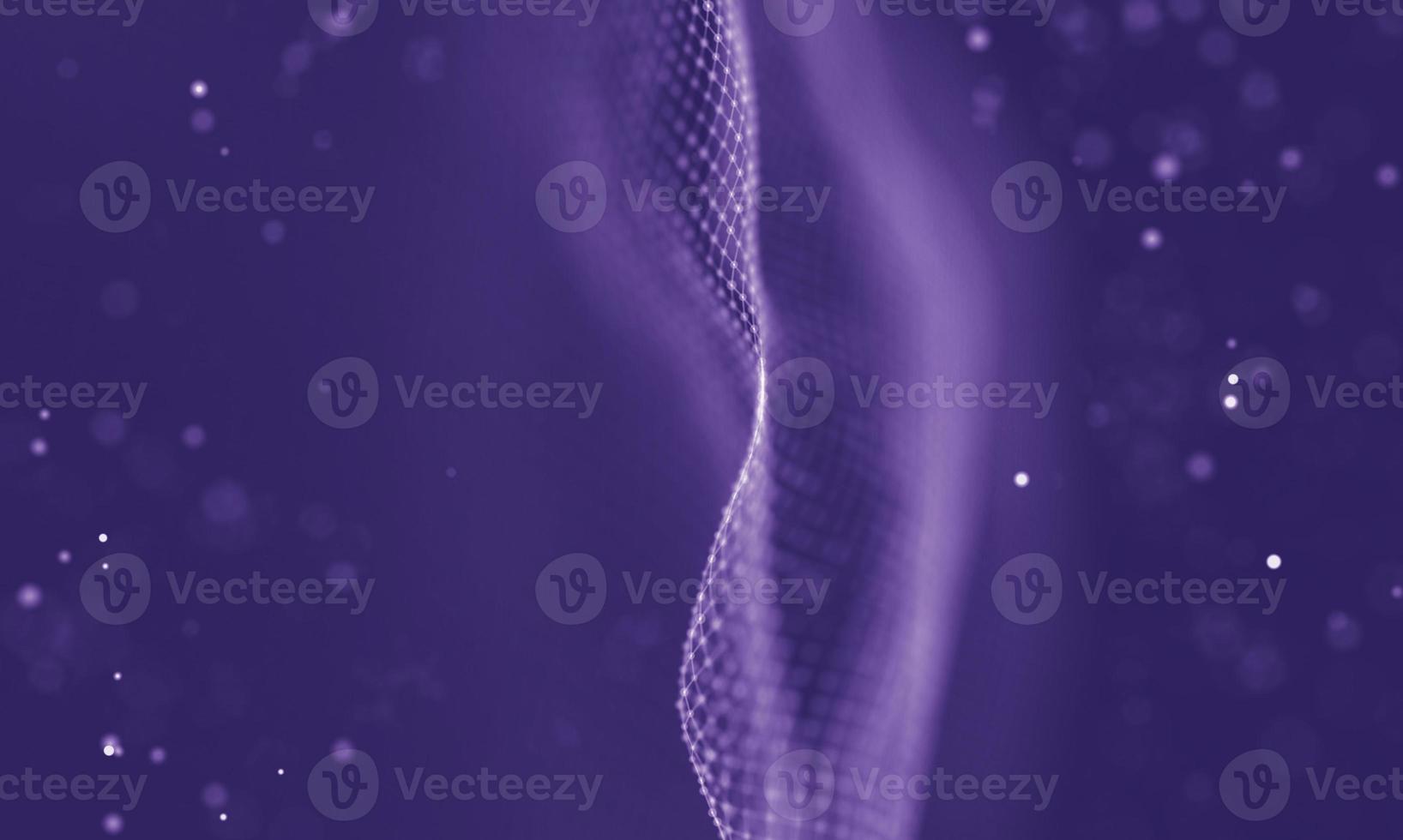 Data technology abstract futuristic illustration . Low poly shape with connecting dots and lines on dark background. 3D rendering . Big data visualization . photo