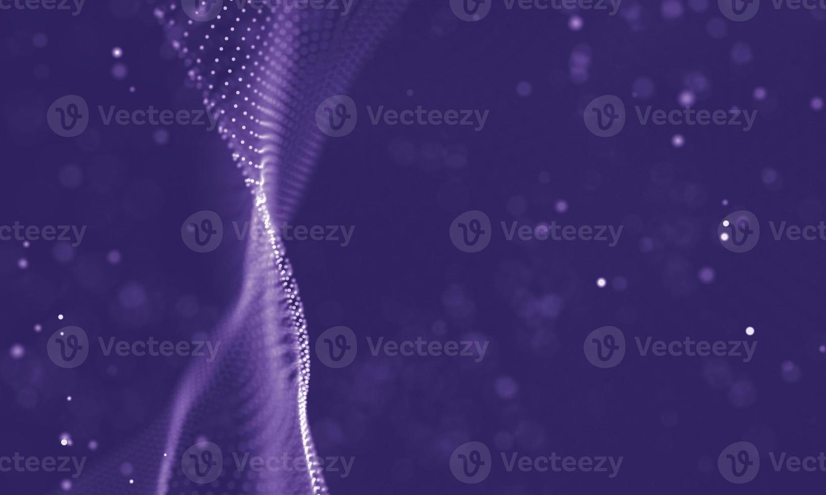 Data technology abstract futuristic illustration . Low poly shape with connecting dots and lines on dark background. 3D rendering . Big data visualization . photo