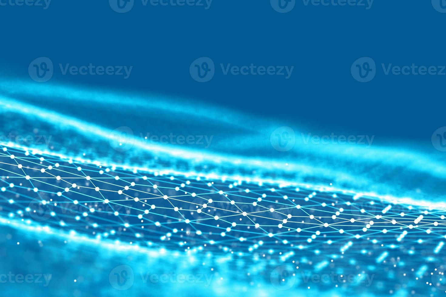 Background 3d grid.Cyber technology Ai tech wire network futuristic wireframe. Artificial intelligence . Cyber security background illustration photo