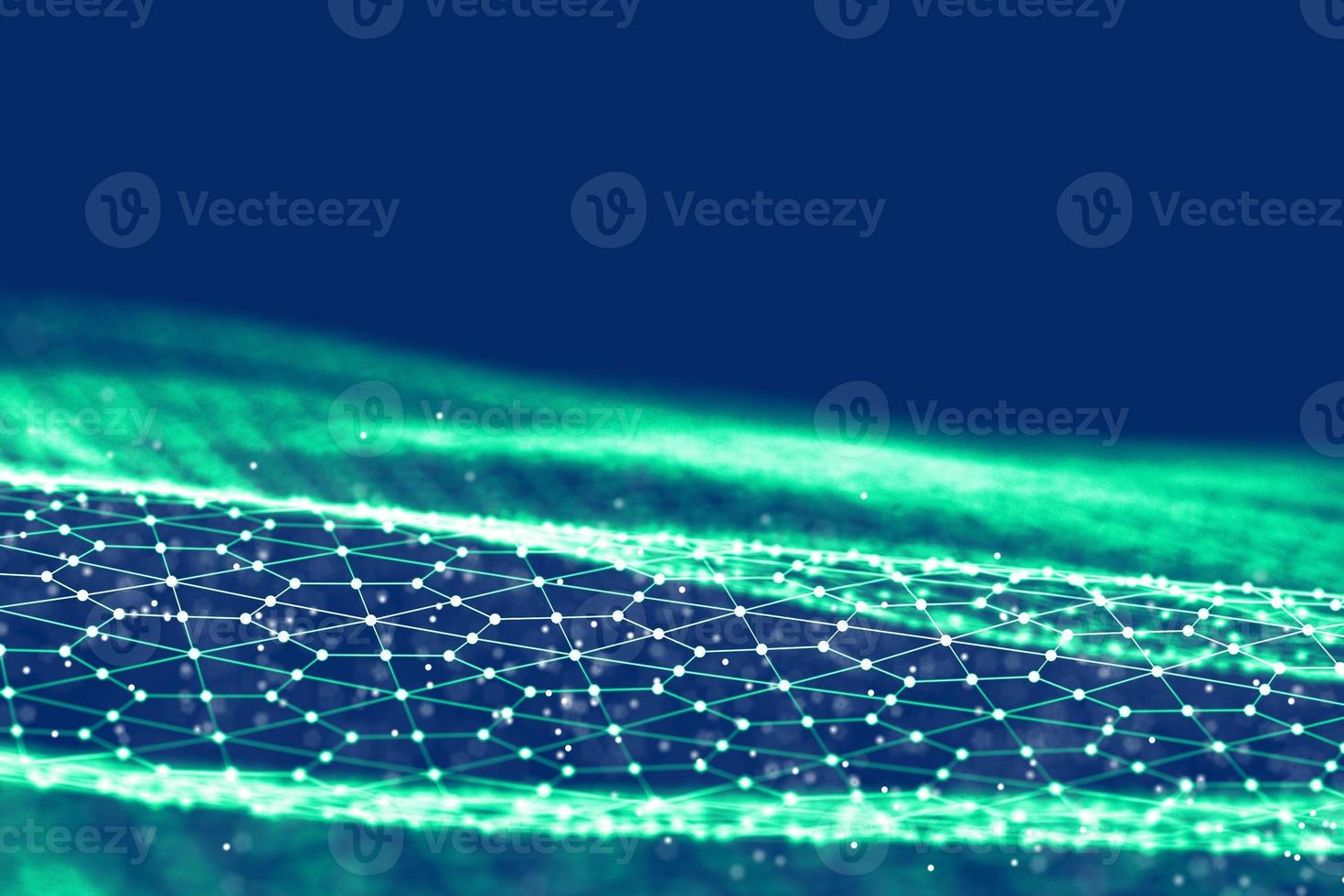 Background 3d grid.Cyber technology Ai tech wire network futuristic wireframe. Artificial intelligence . Cyber security background illustration photo