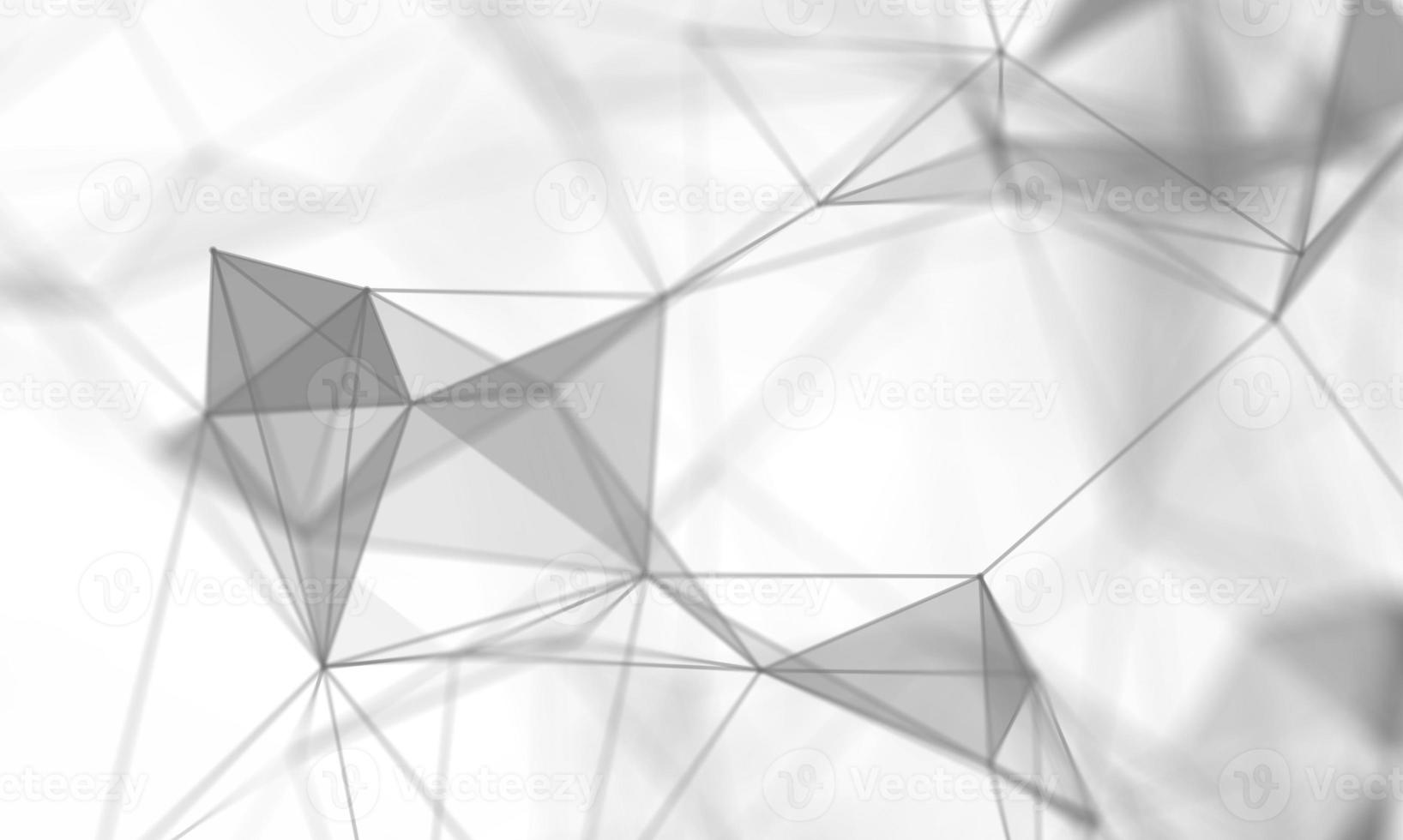 Abstract White Geometrical Background . Connection structure. Science background. Futuristic Technology HUD Element . onnecting dots and lines . Big data visualization and Business . photo