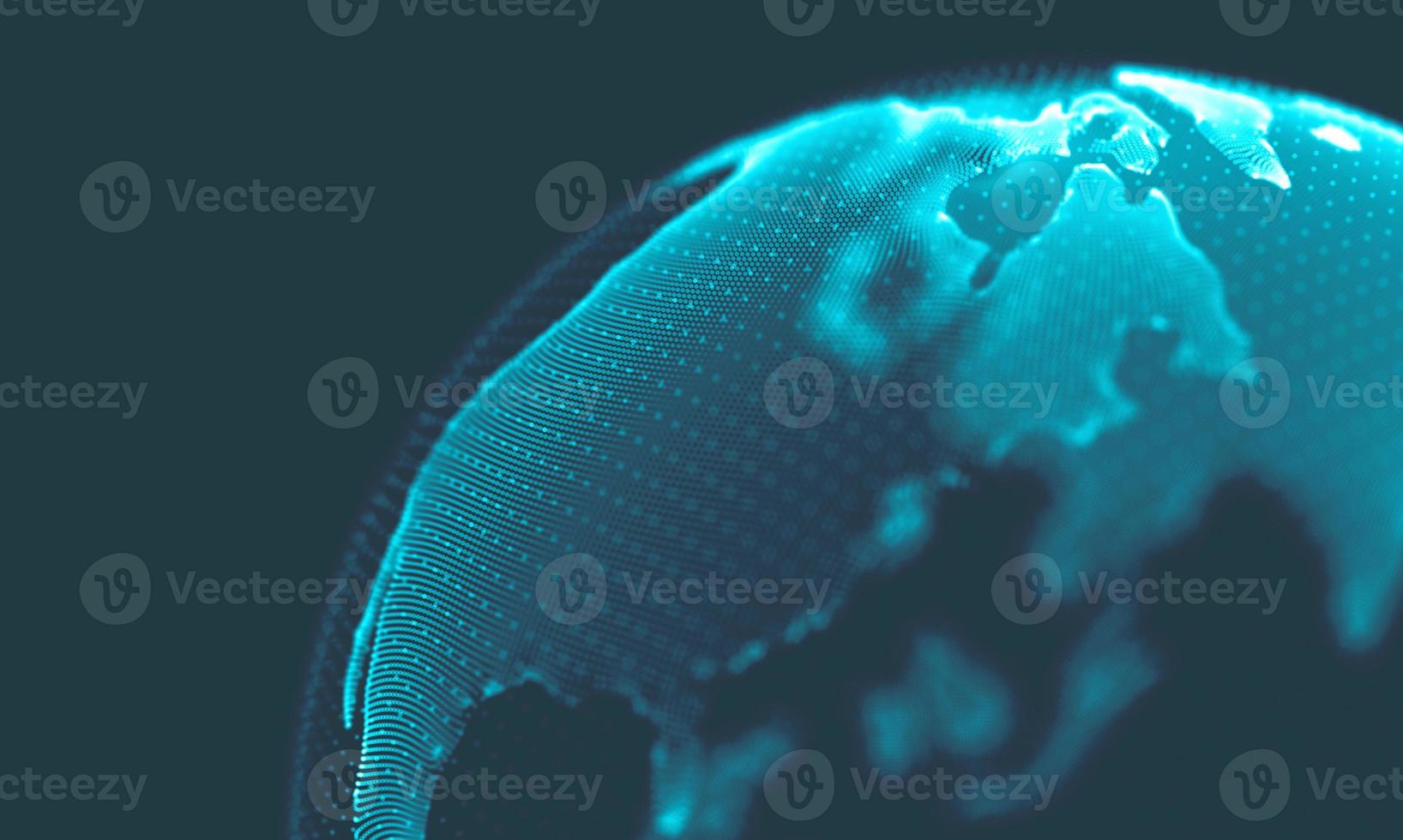 Abstract Music background. Big Data Particle Flow Visualisation. Science infographic futuristic illustration. Sound wave. Sound visualization photo