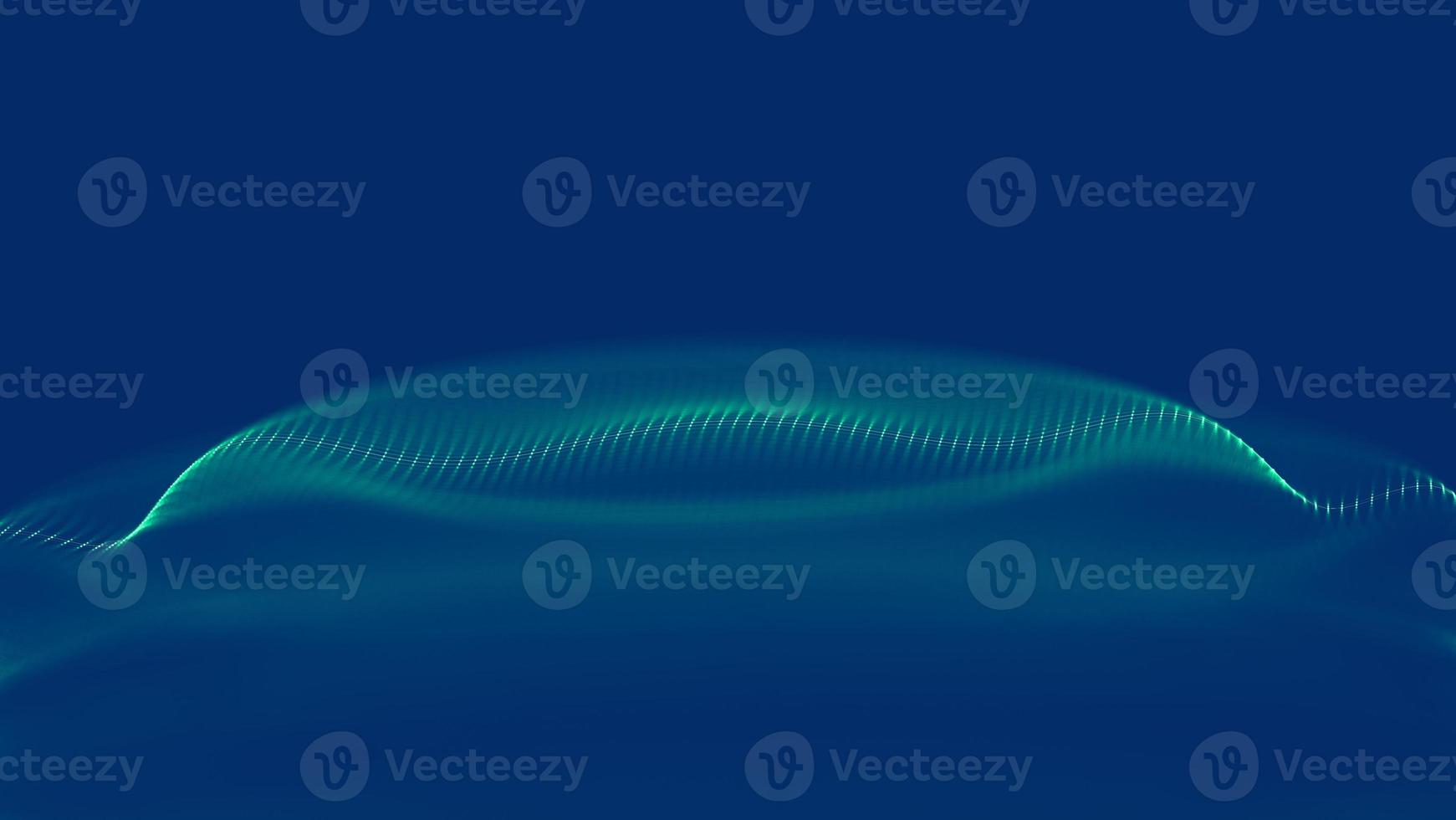 Music background. Big Data Particle Flow Visualisation. Science infographic futuristic illustration. Sound wave. Sound visualization photo