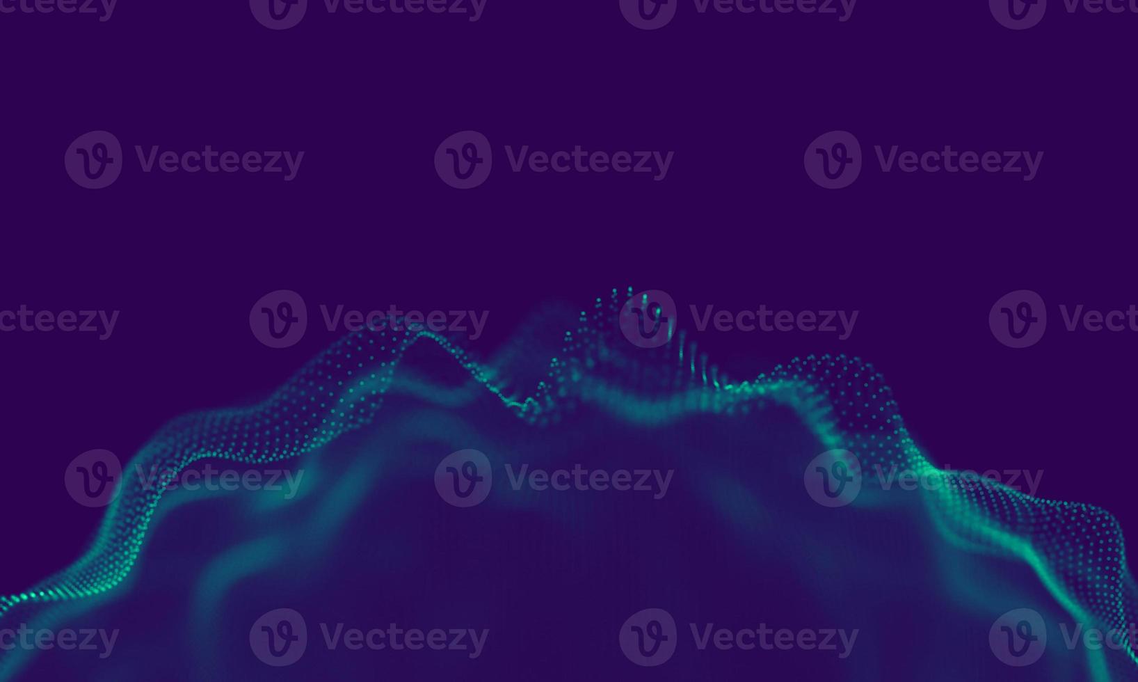 Abstract Blue Geometrical Particles on Purple Background . Connection structure. Science blue background. Futuristic Technology HUD Element . onnecting dots and lines . Big data and Business photo