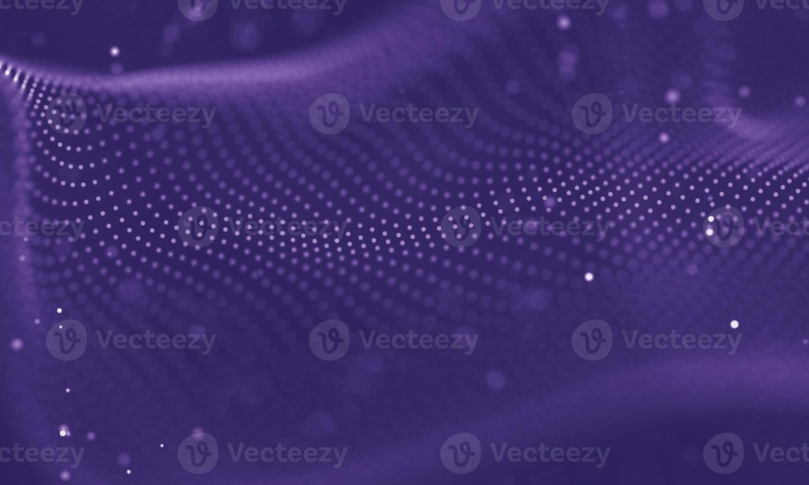 Data technology abstract futuristic illustration . Low poly shape with connecting dots and lines on dark background. 3D rendering . Big data visualization . photo