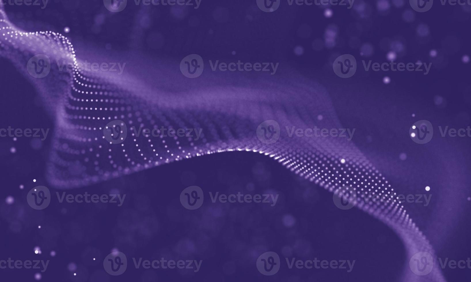 Data technology abstract futuristic illustration . Low poly shape with connecting dots and lines on dark background. 3D rendering . Big data visualization . photo