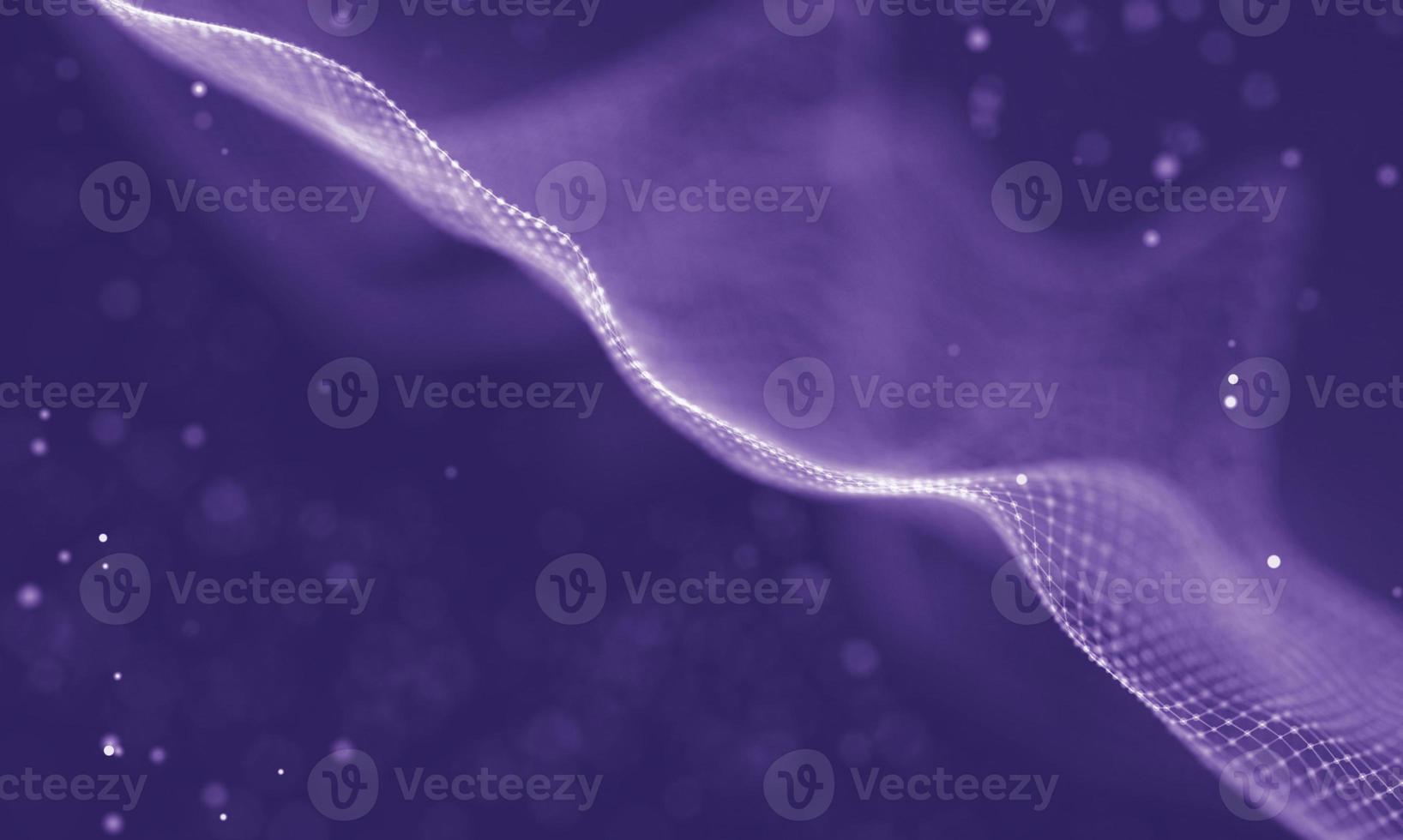 Data technology abstract futuristic illustration . Low poly shape with connecting dots and lines on dark background. 3D rendering . Big data visualization . photo