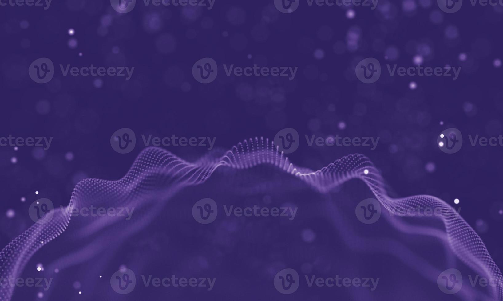 Data technology abstract futuristic illustration . Low poly shape with connecting dots and lines on dark background. 3D rendering . Big data visualization . photo