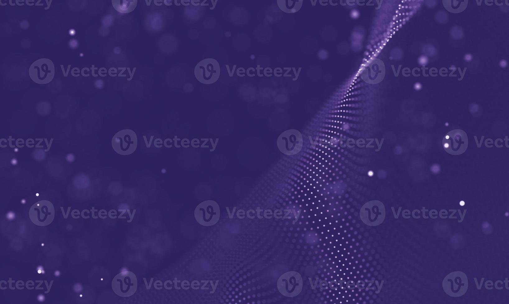 Data technology abstract futuristic illustration . Low poly shape with connecting dots and lines on dark background. 3D rendering . Big data visualization . photo