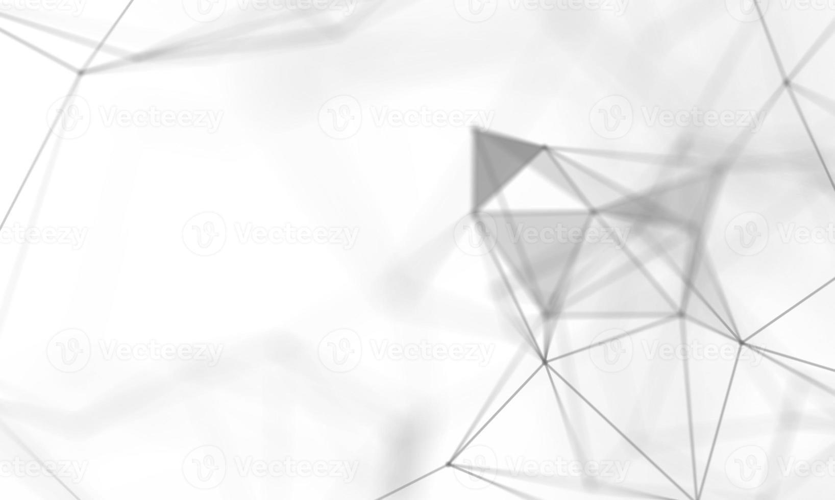 Abstract White Geometrical Background . Connection structure. Science background. Futuristic Technology HUD Element . onnecting dots and lines . Big data visualization and Business . photo