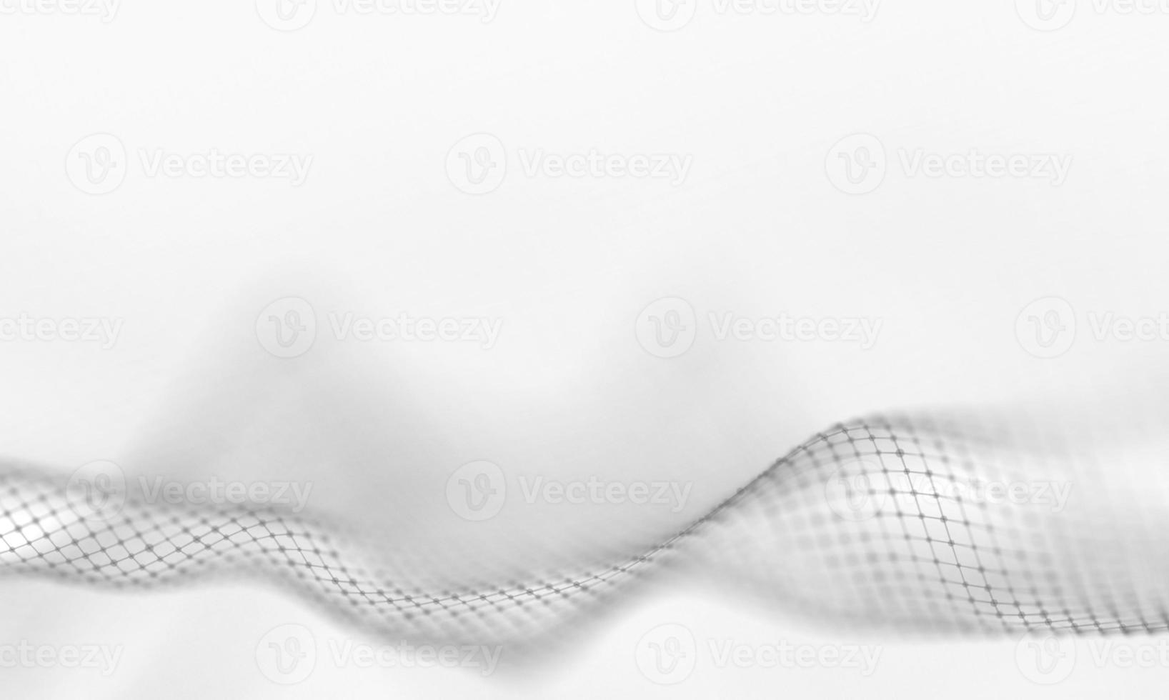 Abstract White Geometrical Background . Connection structure. Science background. Futuristic Technology HUD Element . onnecting dots and lines . Big data visualization and Business . photo