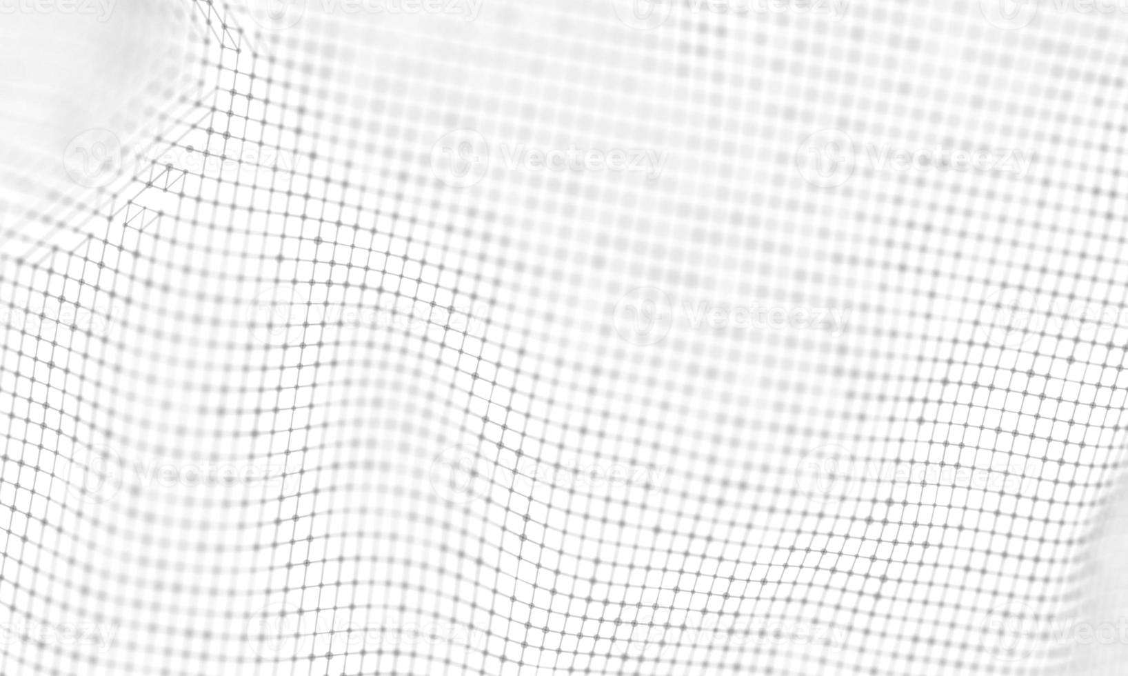 Abstract White Geometrical Background . Connection structure. Science background. Futuristic Technology HUD Element . onnecting dots and lines . Big data visualization and Business . photo