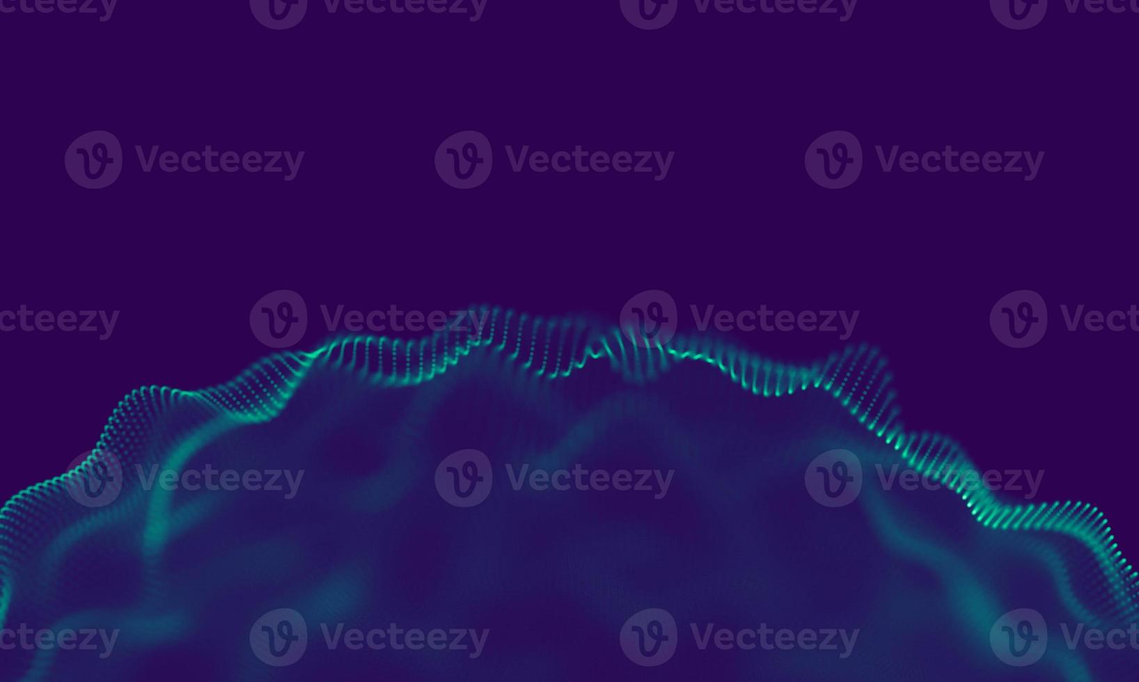 Abstract Blue Geometrical Particles on Purple Background . Connection structure. Science blue background. Futuristic Technology HUD Element . onnecting dots and lines . Big data and Business photo